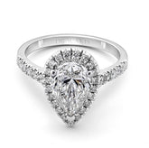 Pear Shaped Diamond Engagement Ring - Dracakis Jewellers